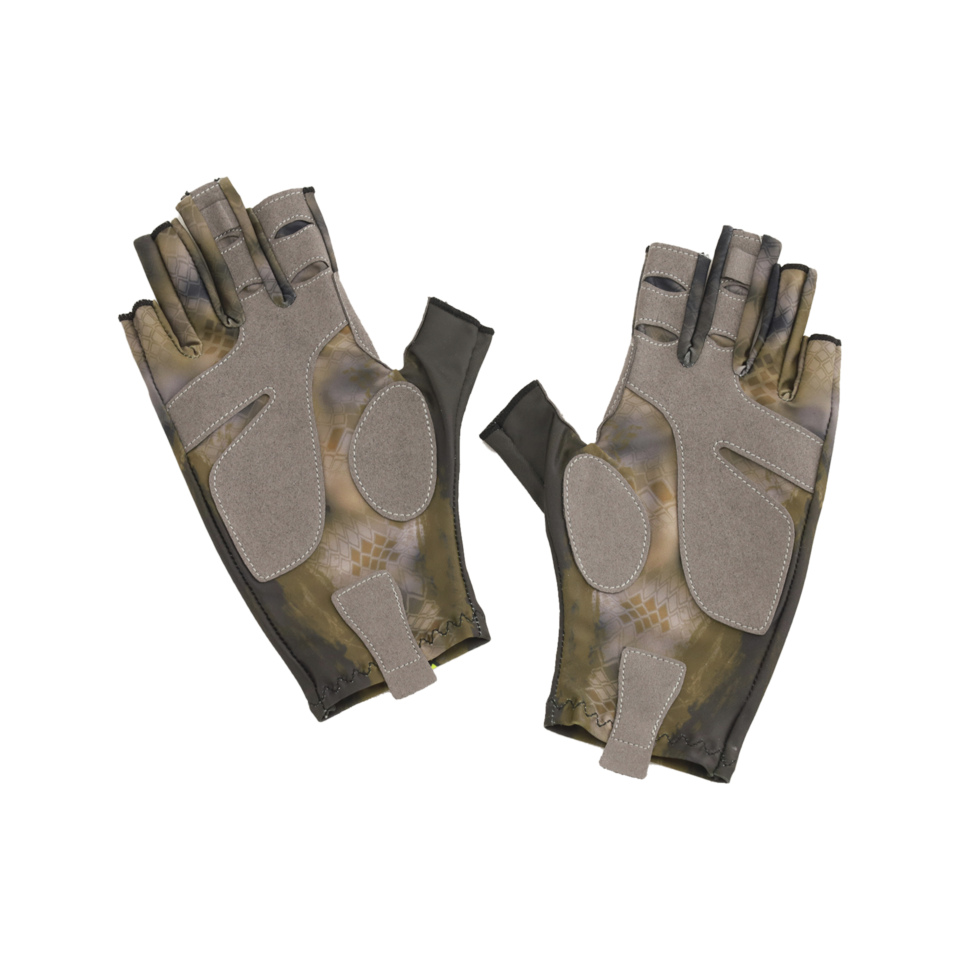 ПЕРЧАТКИ ДЛЯ РЫБАЛКИ ЛЕТНИЕ AQUATIC UPF50+ (CARP CAMO BRONZE) 1