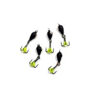 Мормышка ЯМАН вольф. бн  Дьявол с корон.из ник. и подвесн. тройн.