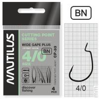 Крючок офсетный Nautilus Offset Cutting Point series Wide Gape Plus CP-33 BC № 4-0