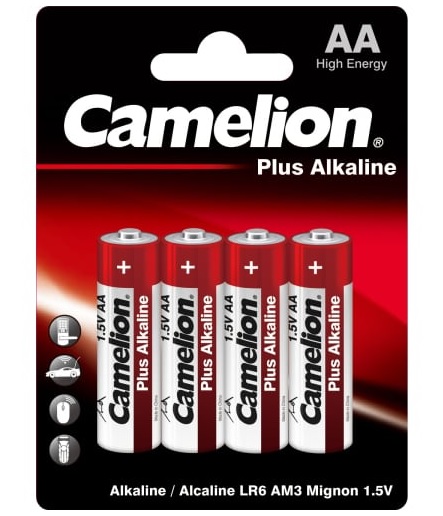 Батарейка 1.5В Camelion, LR 6 Plus Alkaline BL-4, 7370