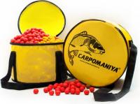 Ведро для замешивания прикормки с крышкой D=50см желтое