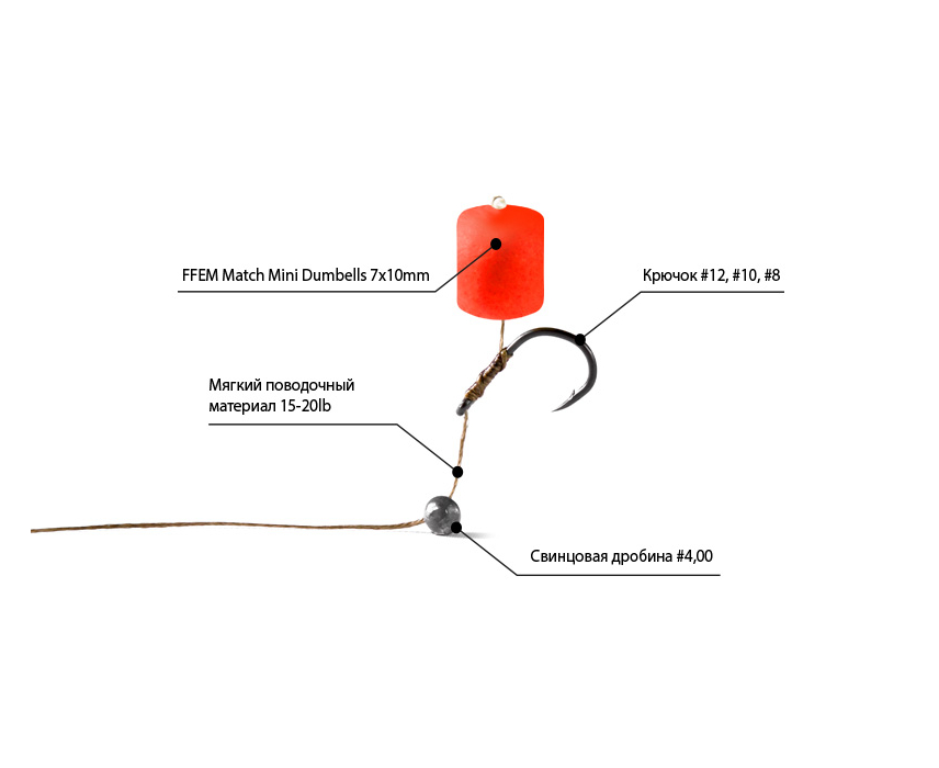 Бойлы FFEM плав. Pop-Up Match Mini Tangerine (Мандарин) 7-10мм 1
