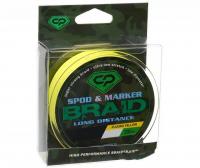 Маркерный и сподовый шнур 0.16 мм Желтый Carp Pro (Карп Про) - Spod and Marker Braid PE X4 Long Distance Fluo  Yellow 9.35 кг  20lb, 200 м 1