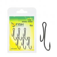 Крючок ДВОЙНОЙ Живцовый, Ryder, покрытие BN