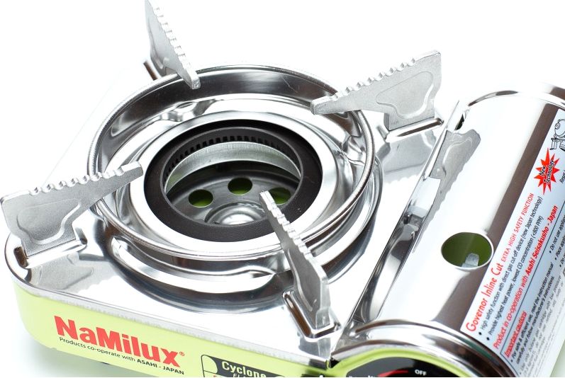 Портативная газовая плита с конфоркой циклон NaMilux NA-174PSS 1