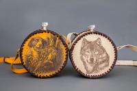 ФЛЯЖКА КРУГЛАЯ 0,5 Л В ЧЕХЛЕ