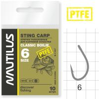 Крючок Nautilus Sting Carp Classic Boilie S-1147PTFE № 6