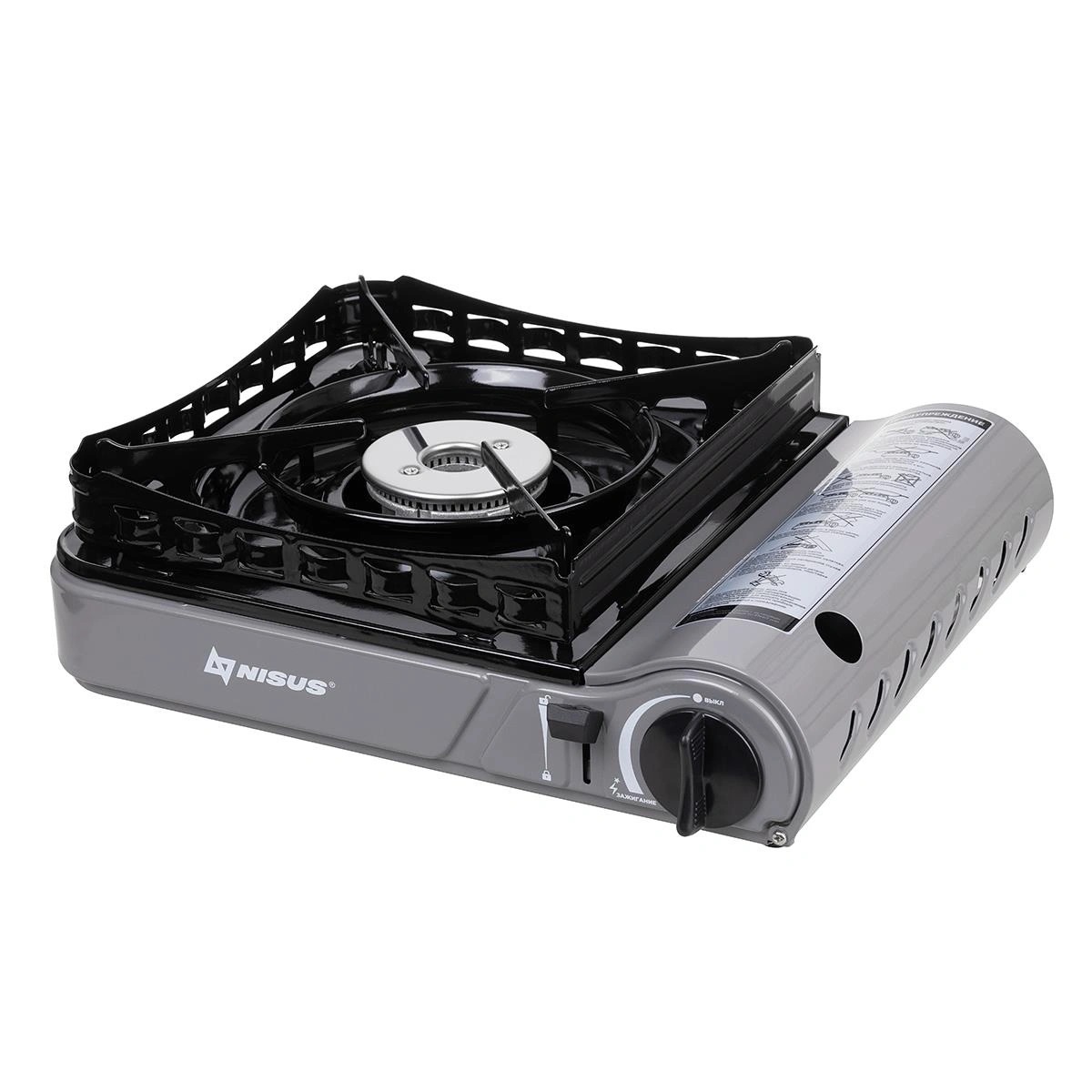 Плита газовая портат. в кейсе, горелка стальная с ветрозащитой (N-MS-3900DFW) NISUS 3