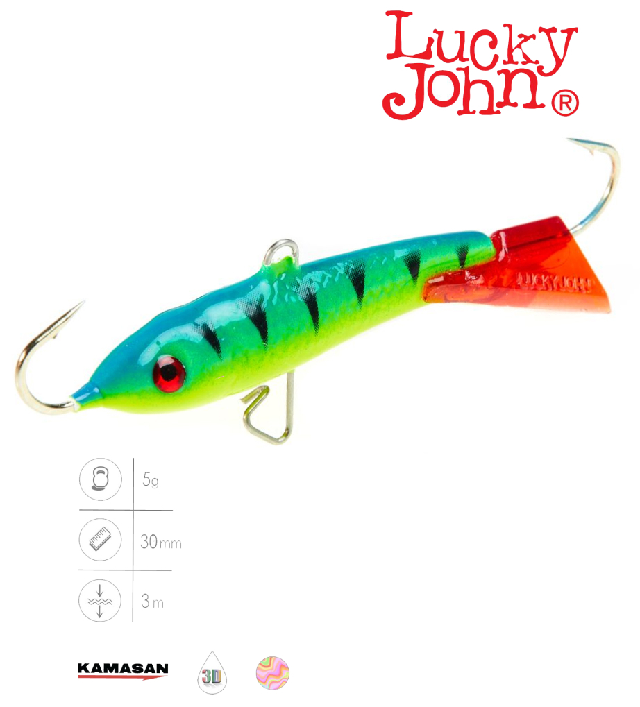 Балансир LUCKY JOHN Classic №3, цвет 36RT, арт. 81300-36RT