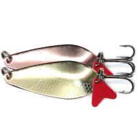 Блесна шумовая Namazu Razor Eye 18гр. цвет 02-03 (латунь-медь)