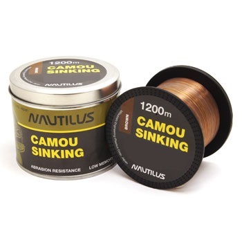 Леска Nautilus Camou Brown Sinking d-0.356мм 1200м