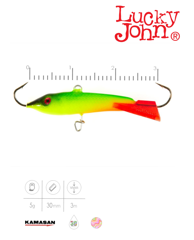 Балансир LUCKY JOHN Classic №3, цвет 26RT, арт. 81300-26RT1