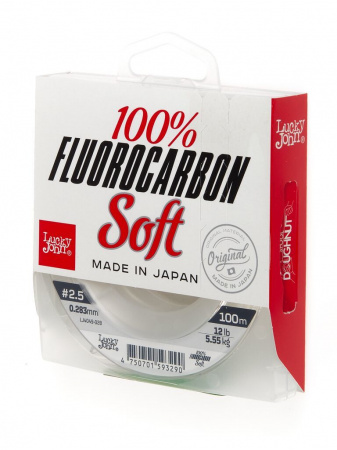 Леска Lucky John FLUOROCARBON Soft 100м 0,283мм 5,55кг