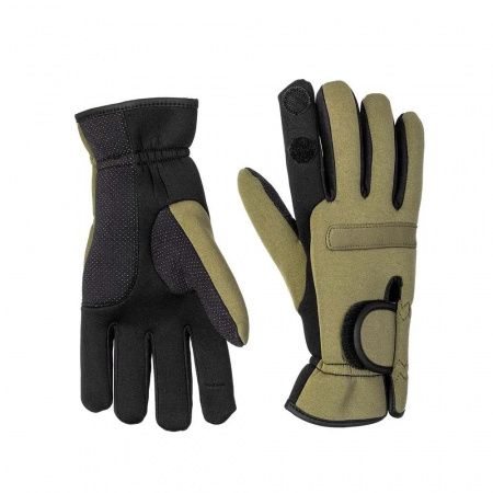 Перчатки Helios рыбацкие CATCHER неопрен. цв.хаки HS-HY-D14 4
